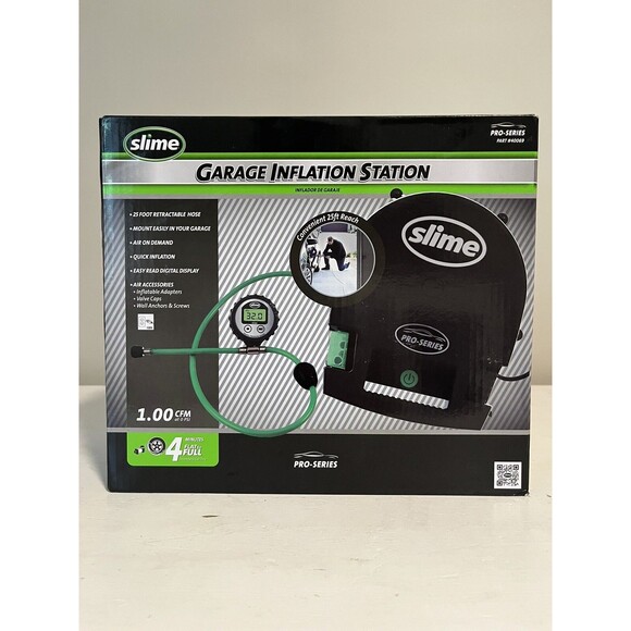 Slime Garage Inflation Station Pro Series 40069 25 Ft Hose 120V NEW (0816) - Picture 1 of 6